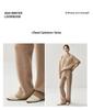 Women's High-Waist Cashmere Knitted Wide-Leg Pants for Autumn and Winter