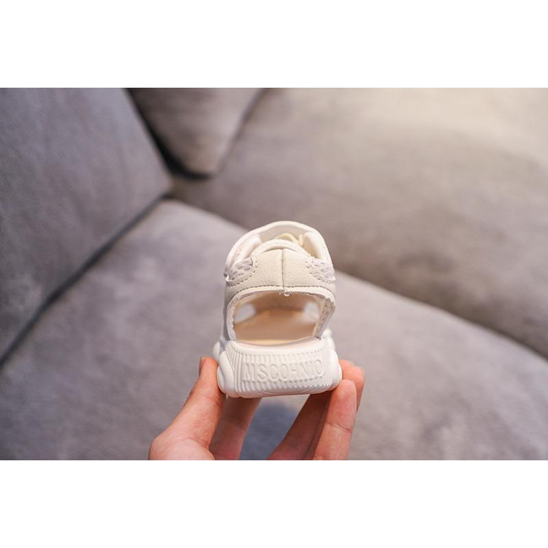 Sommer Halbsandalen, Kinder Weichsohlen Anti-Rutsch Geschlossene Zehen Sandalen, Freizeitschuhe für Jungen und Mädchen, Bären-Thema Strand Schuhe für Jungen und Mädchen.