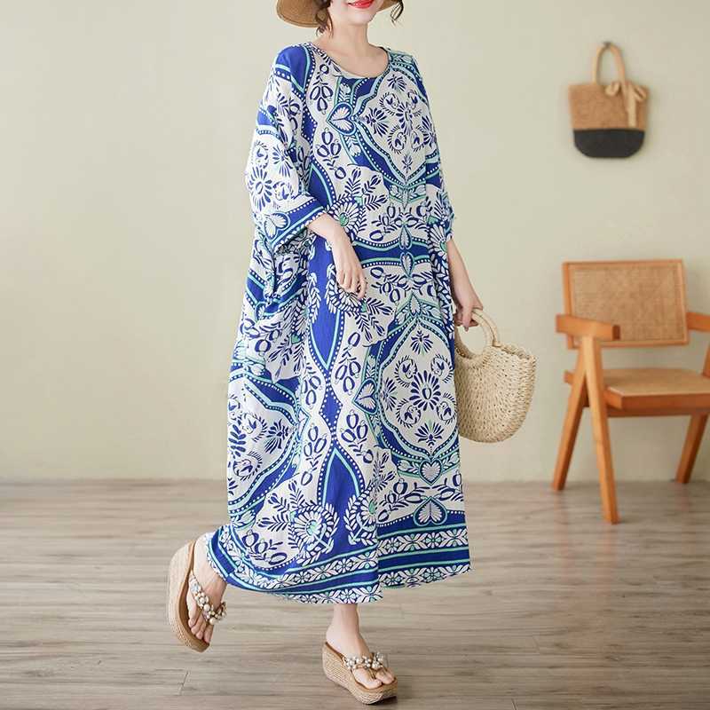 Summer Round Neck Short Sleeved Dress