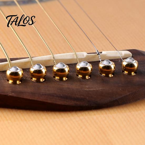 Professional Strings Nail Better Resonance Guitar Accessories Copper Acoustic Fixed Cone Bridge Pin for Beginner