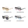 Xiaomi Men Women Semi‑Rimless Oversized Square Sunglasses Gradient Lens Transparent Temple UV400 Fashion Shades