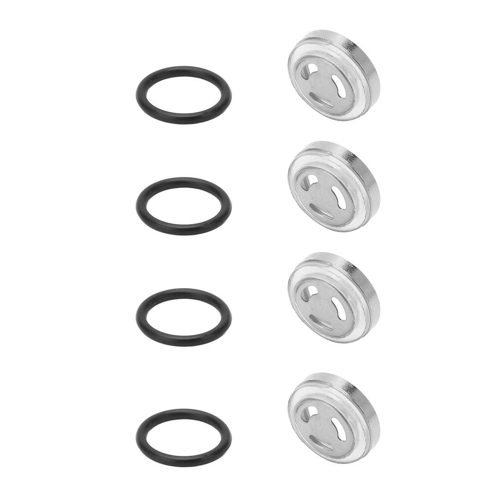 4 Pcs Brake Master Cylinder Reservoir Sight Gasket Set Motorcycle Accessory for Scooter ATV Dirt Bike