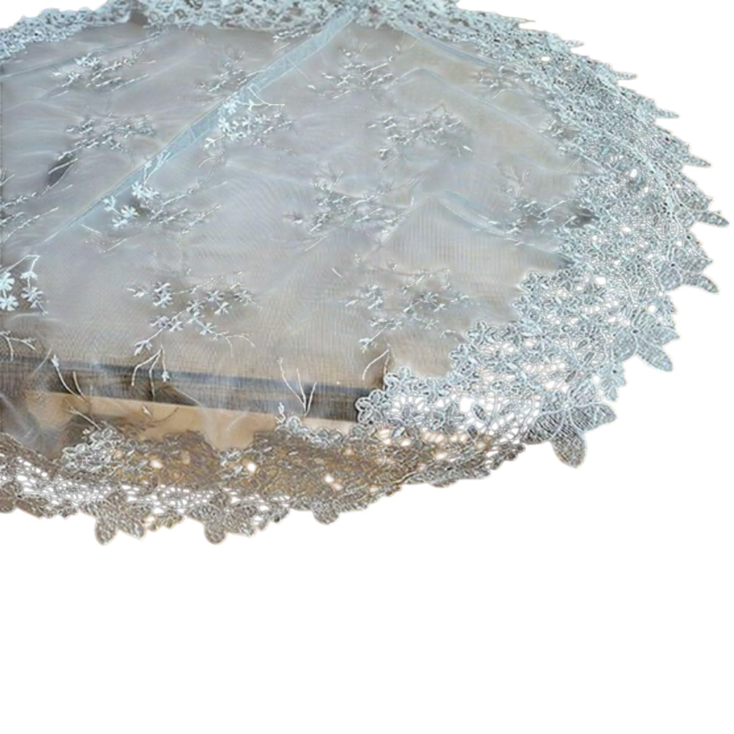 

Вивьен Круглый Белый Замороженный Белый Серия Цветов Кружевная Вышитая Скатерть WK4438N2 (Вивьен) [Скатерть 150 см] Центр/Стол белый