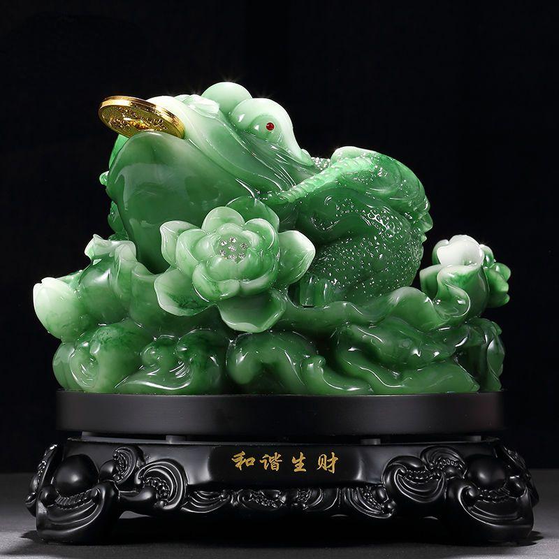 Fortune Gold Toad Ornament Three-legged Toad Shop Company Opening Auspicious Living Room Decor