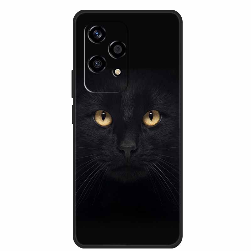 For Honor 200 Lite Cases Animals Soft TPU Painted Cat Phone Case Back Cover For Huawei Honor 200 Lite 5G Protection Bumper funda