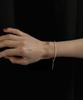 Knosis [925 Silver] Shining Silver Chip Bracelet