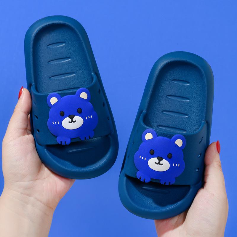 

Летние детские нескользящие мультяшные сандалии: Устойчивые к запаху, мягкая подошва для мальчиков и девочек ясельного возраста - Идеально для дома и улицы. Size 26-27 (Inner length 16cm) синий