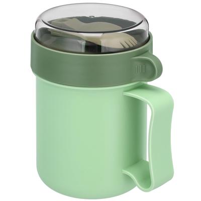 NUOLUX 500ML Soup Leakproof Lunch Jar with Lid and Spoon Color Random Microwave-Safe Jar, Spoon, Green, 13.8x9cm, Green, Green, 13.8x9cm,