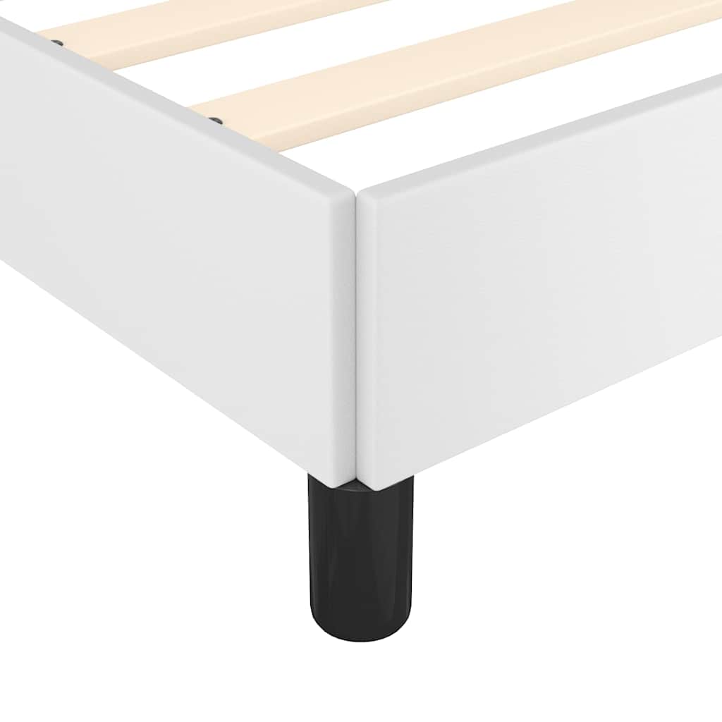 Vidaxl Rama Łóżka Z Zagłówkiem Bez Materaca, Biała, 100X200 Cm