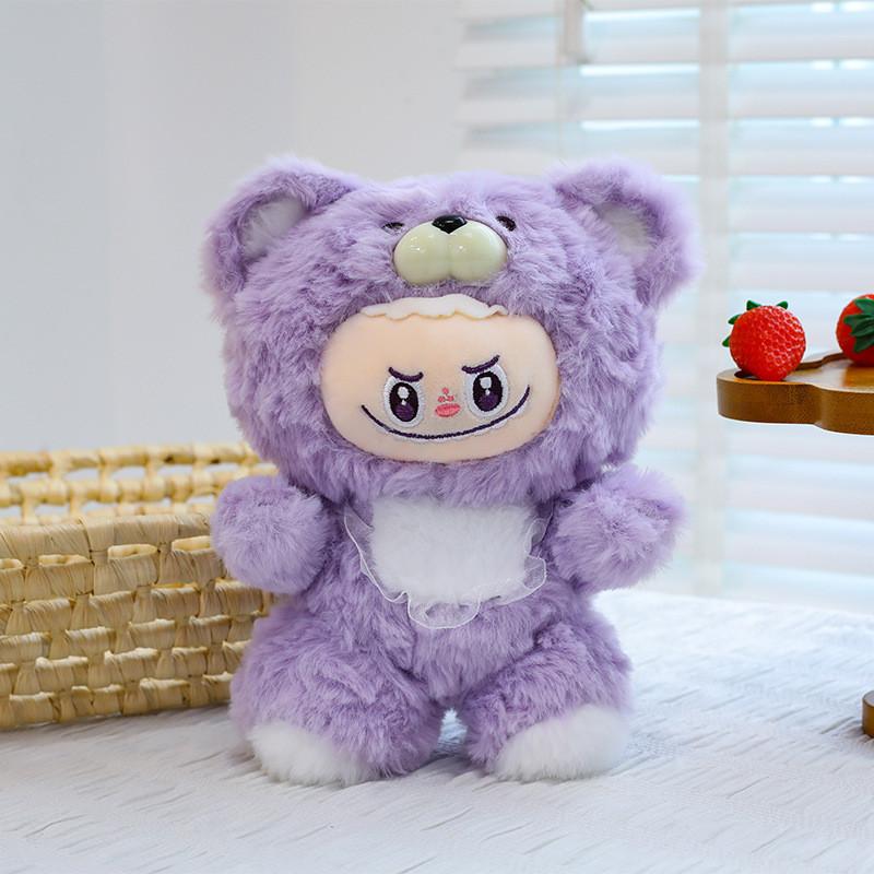 Scarf Cute Teddy Bear Dress Upplush Toy For Kids Gift Collectors And