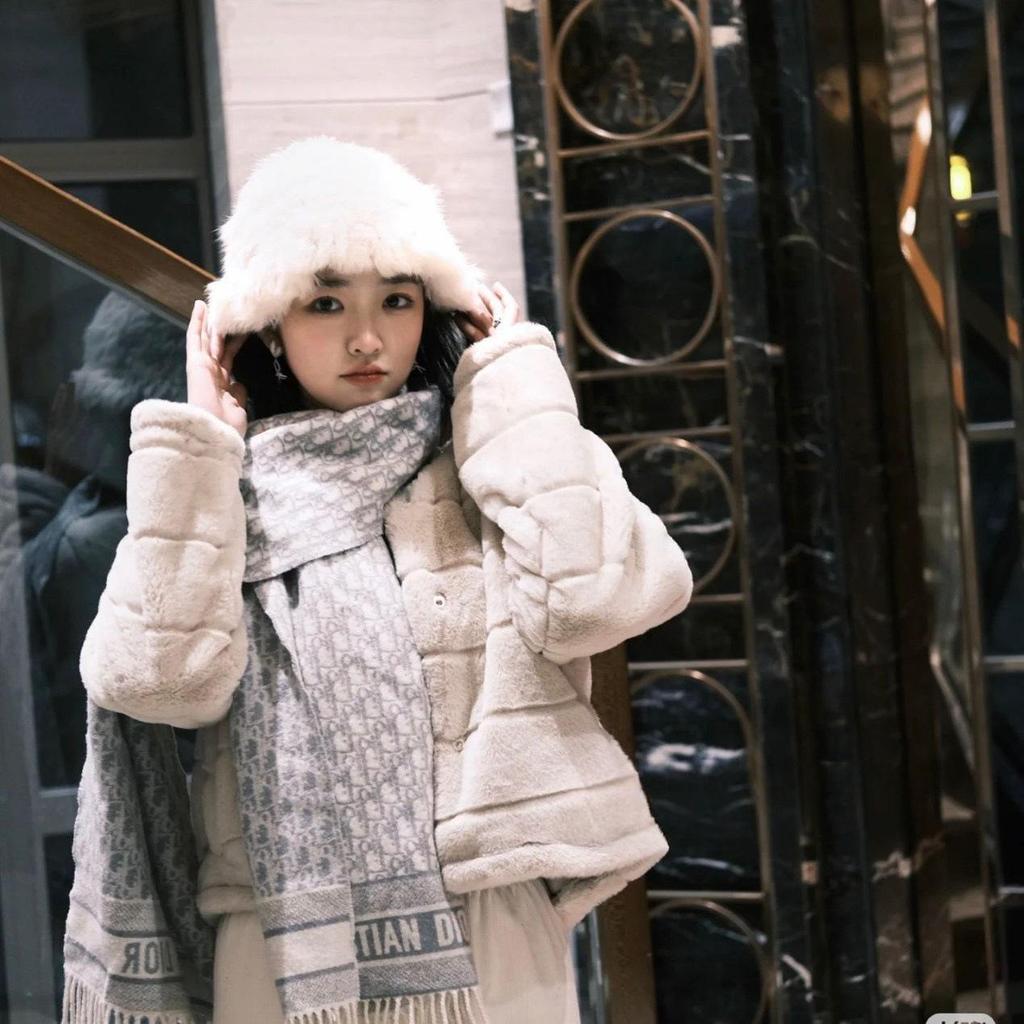 D-Bok Halsduk: Mångsidig Sjal i Imitationskashmir för Kvinnor & Par - Koreansk Stil Höst/Vinter Mode