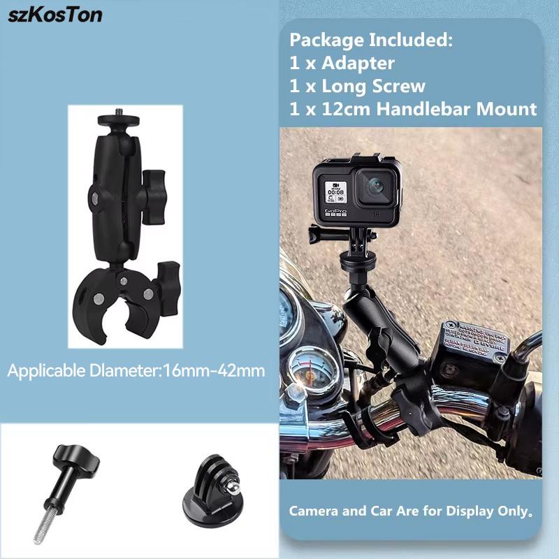 Motorcycle Bicycle Camera Holder Handlebar Mount Bike Bracket for GoPro 13 12 11 10 9 8 DJI Action 6 5 Pro NANO Insta360 X5 X4