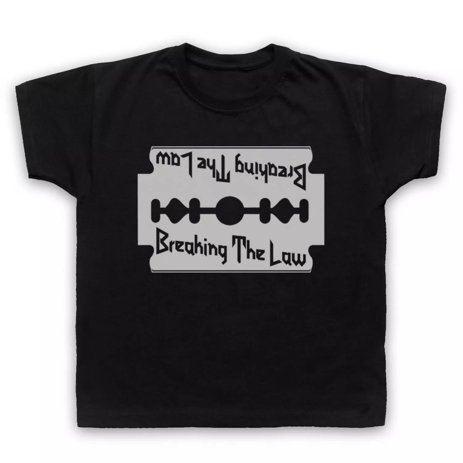 

BREAKING THE LAW UNOFFICIAL HEAVY METAL ROCK ANTHEM KIDS CHILDS T-shirt 140