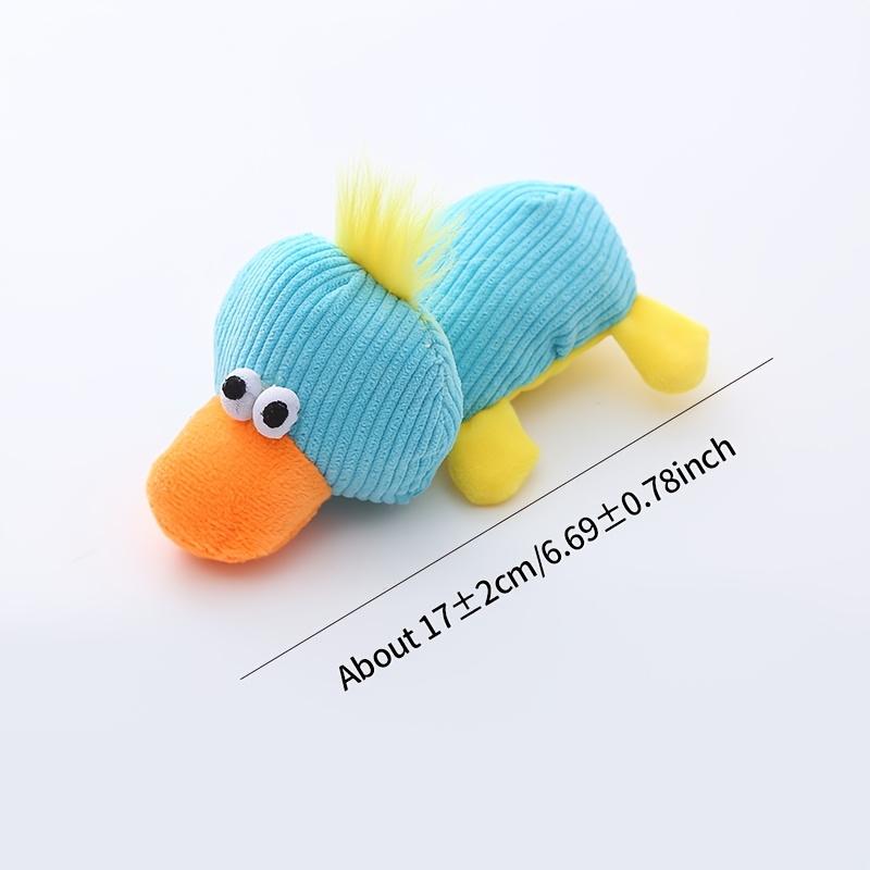 Squeaky Cow Plush Dog Toy with Rope Tail, Durable Corduroy Pet Chew Toy for Puppy Teething, Interactive Small Dog Toy