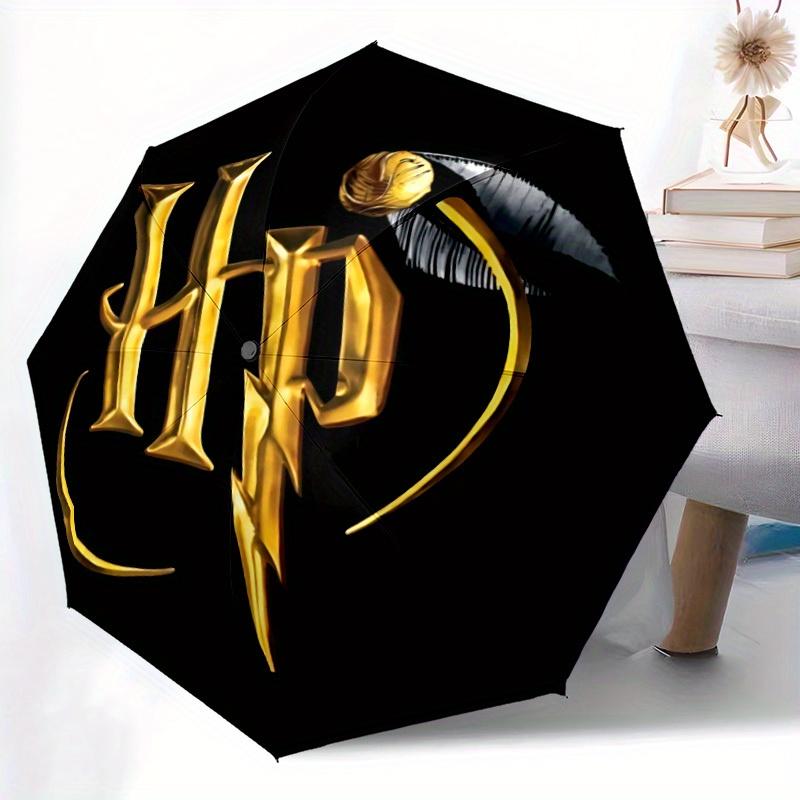 1pc Harry Potter Automatic Opening/closing Umbrella, Foldable Sunshade, Perfect Gift for Friends, Durable Plastic Handle yy250808091