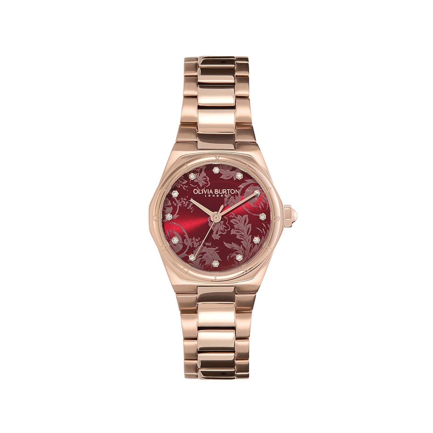 [Olivia Burton] Mini Hexa Cranberry (24000106) Women s Watch