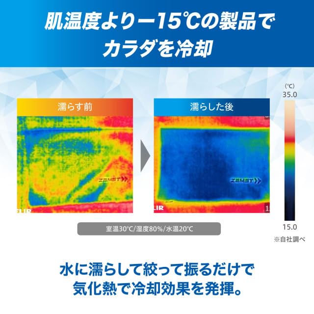 Brand of Volleyball Player Yuji ZAMST Cooling Towel Cooling Towel for and Soccer Number [Favorite Nishida] - Basketball, Volleyball, Tennis, Running,