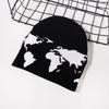 Ski Pattern Knit Cap With Style And Thermal Function For Leisure And Streetwear In Winter