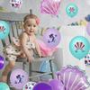 Mermaid-Themed Cartoon Tail Balloons Set for Kids' Birthday Party Decoration