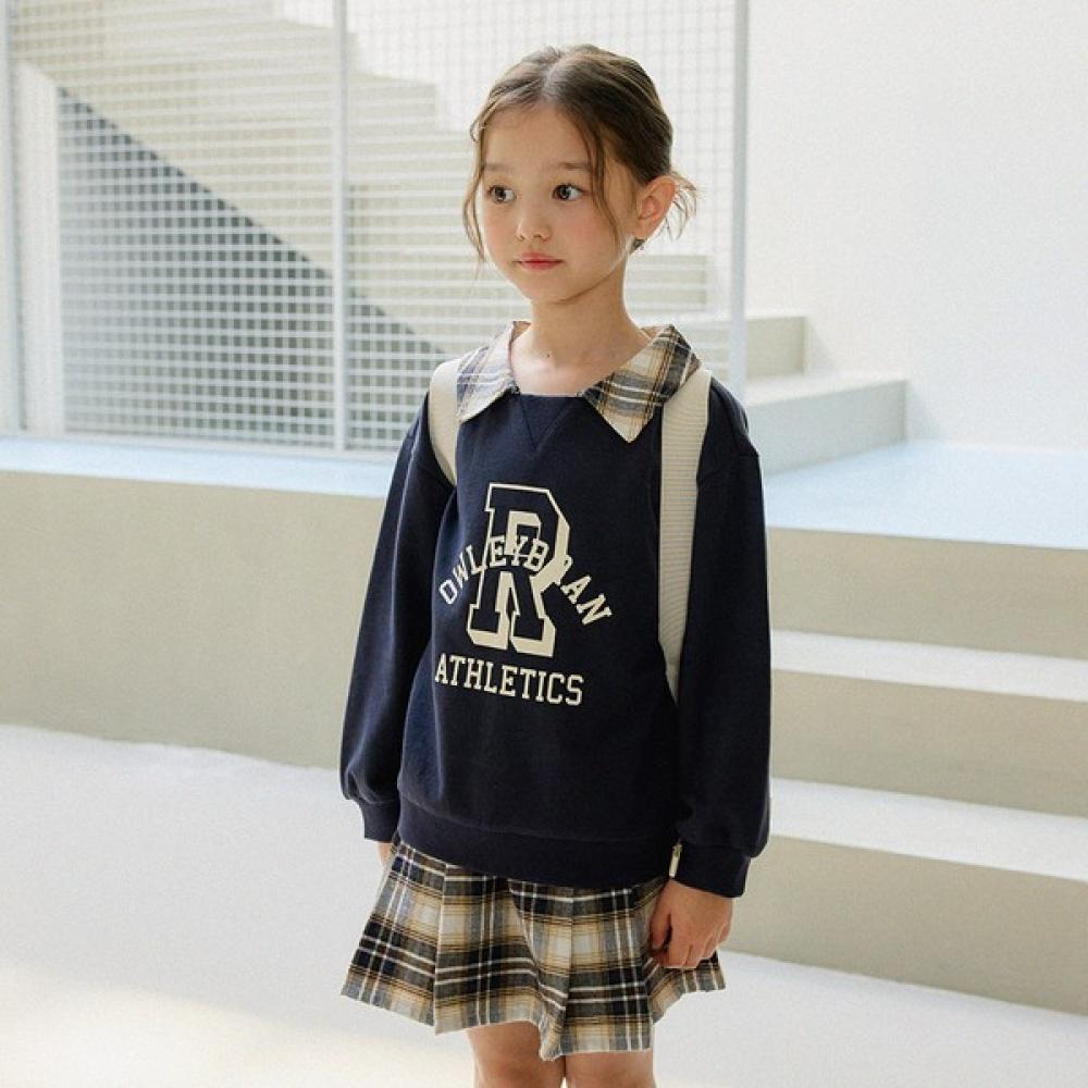 

Оливан Школьная Форма Юбка Топ и Низ Костюм Темно-синий