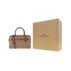 Coach Rowan 27 Printed PVC Boston Bag Women handbags Khaki 83607-IME74
