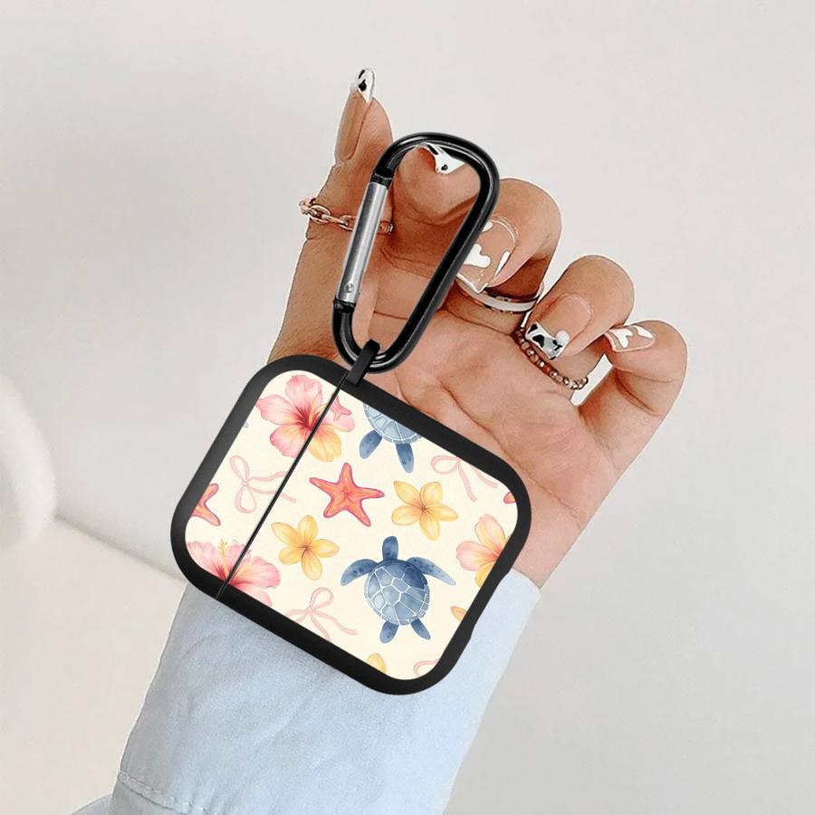 Cartoon Printed Turtle Case For Airpods Pro3 1 Pro2 2 4 3 Pro Earphone Cases Cover