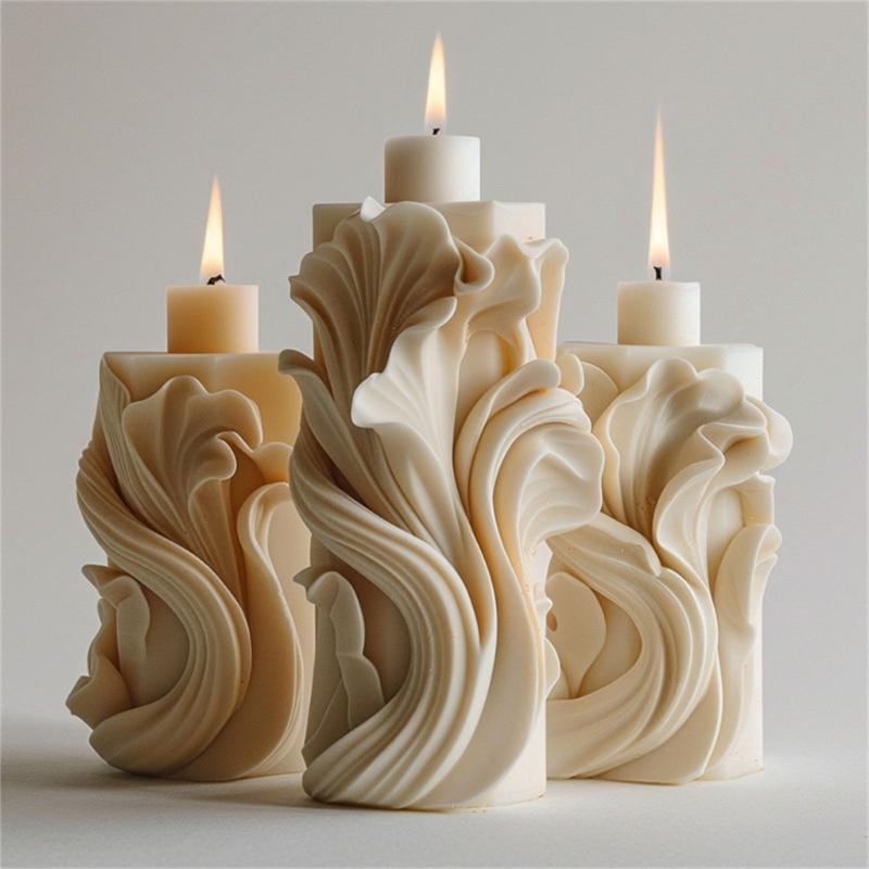 Spirals Flower Shape Candle Molds Ornament Molds Silicone Mould Plasters Molds Casting Molds Epoxy Resin