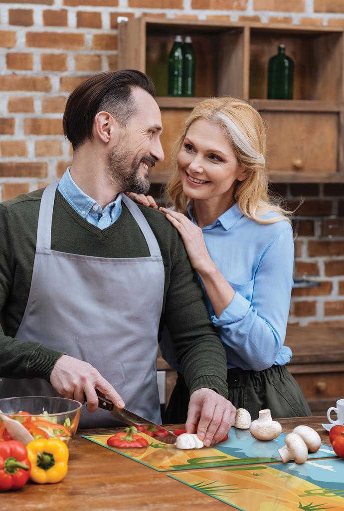 SZKLANA PŁYTA OCHRONNA NA KUCHENKĘ 90x52 KAKTUS