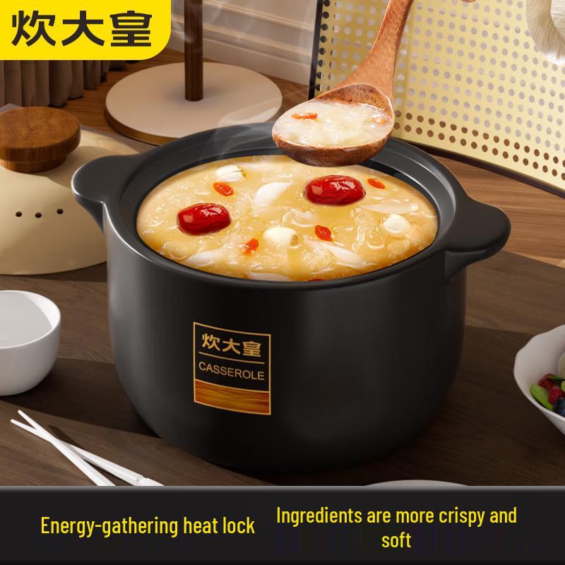 COOKER KING Nordic Style 5L Dry-Burn Resistant Ceramic Stew Pot