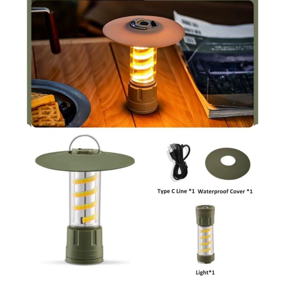 USB Rechargeable Folding Lamp LED Portable Lantern Lightweight Flashlight  Outdoor