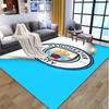 Manchester City FC Pattern Rug, Indoor/Outdoor Mat, for Picnic, Gameroom, Bedroom, Office, Living Room, Home Decor Carpet, Birthday Gift