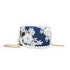DIOR Bag [Customized Cosmetic Bag] Spring Letter Flowers High-end Romantic Elegant French Commuting Handbag Shoulder Denim Cosmetic Storage Portable