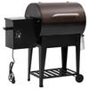 Pellet Grill with Shelf Black 94 Cm Iron