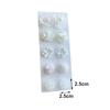 10pcs/Set High-end Artificial Pearls Earrings White Flower Flower Stud Earrings  For Women Girls