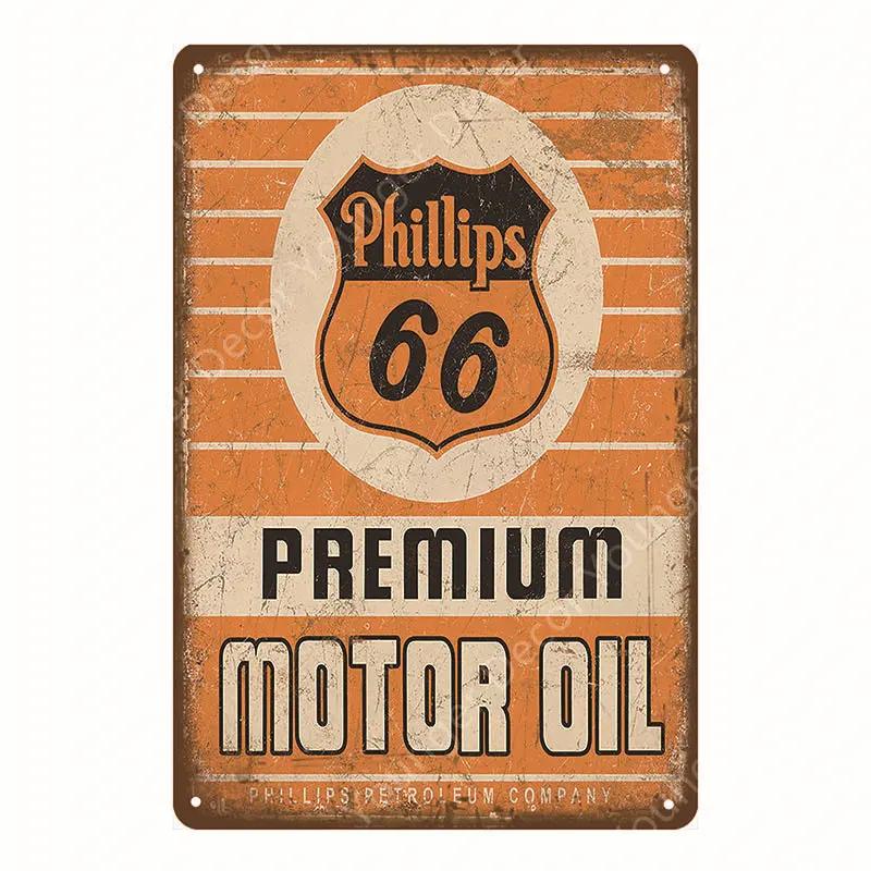 Vintage Motor Oil Gasoline Metal Signs Tin Poster Retro Bar Pub Garage Decor Gas Station Decorative Wall Plaque YJ126