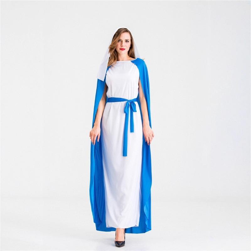 

Хэллоуин костюм Иисуса Арабский костюм Девы Марии Монашеский костюм Маскарадный костюм One size