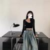 High-Waist Wide-Leg Jeans for Women - Slim, Loose Fit, Autumn Design
