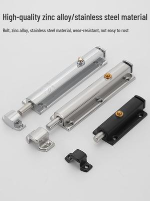 Zinc Alloy Automatic Bounce Lock Card, 404 Spring Plug, 3-Inch/4-Inch Bolt for Doors and Windows