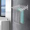 Install Washing Wall, Folding Stainless Steel Wall Washing Machine Dryer, 5-pole Clothes Rack