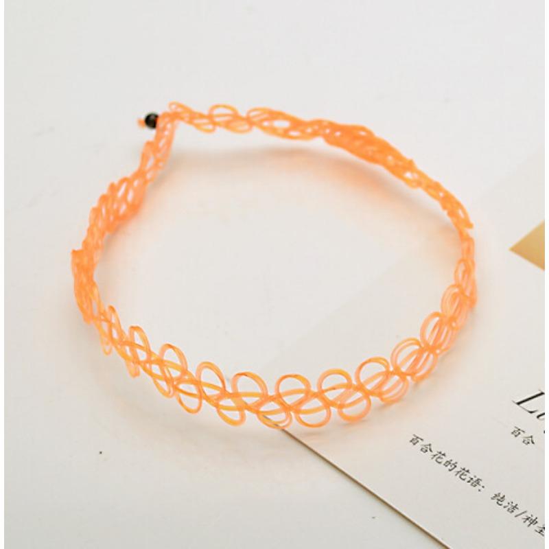 Women Hollow Elastic Mesh Choker Necklace Minimalist Daily Wear Neck Accessory