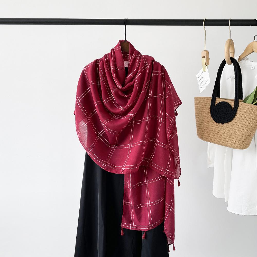 Solid Color Scarf, Women's Sunscreen Scarf, Medium To Long Scarf, Monochrome Shawl, Breathable and Sweat Absorbing Scarf