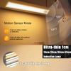 1PC 10/20/30/45cm Cabinet Lights Rechargeable Motion Sensor Indoor USB Charging Closet Light Battery Operated with 3 Color Lamp