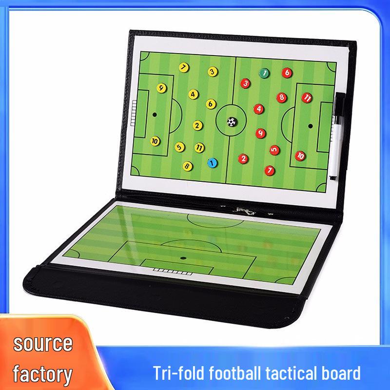 Foldable Leather Soccer Tactics Board for Professional Coaches - 2.5x Discount Promo