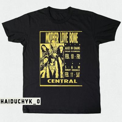 Alice In Chains Mother Love Bone Live Unisex Black T-shirt Size S-5XL Unisex T-Shirt