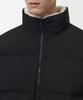 Musinsa Standard Daily Puffer Reversible Fleece Short Padded Jacket [Black/Cream]