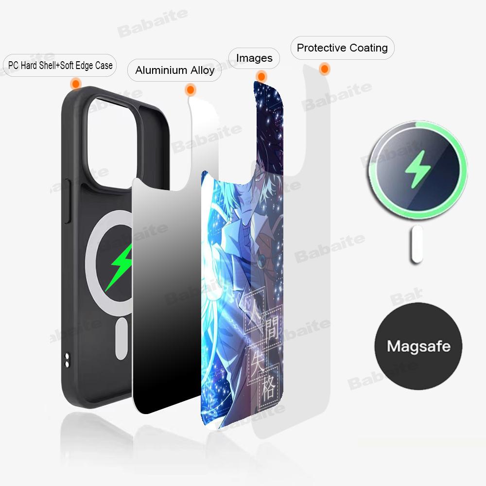 

O-Osamu Anime D-Dazai Phone Case Magnetic Case For IPhone 16 14 13 12 11 15 Pro Max Plus For Magsafe Wireless Charge Cover iPhone 16 plus