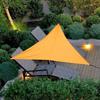 Triangle Triangle Sunshade With Ropes Outdoor Canopy Sun Protection Awning Shade Cloth  Pool Area
