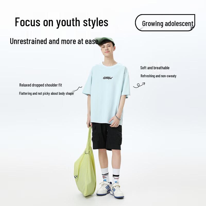 Boys Summer Casual Hooded Short Sleeve T-Shirt 180