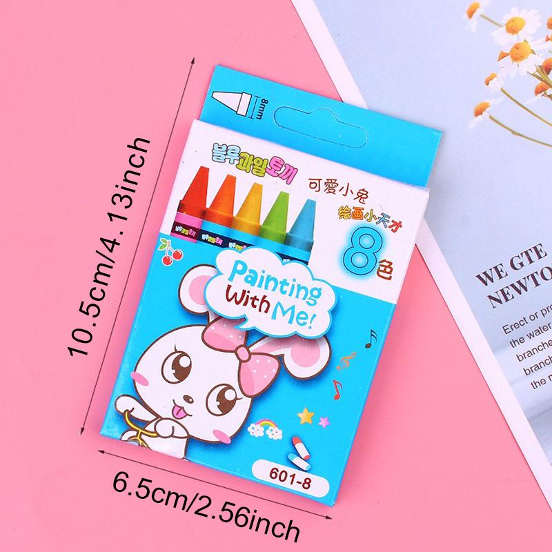 8 Colors Boxed Crayon DIY Painting Graffiti Pen Art Drawing Reward School Supplies Drawing Props Party Favors Gift Wholesale ZYF