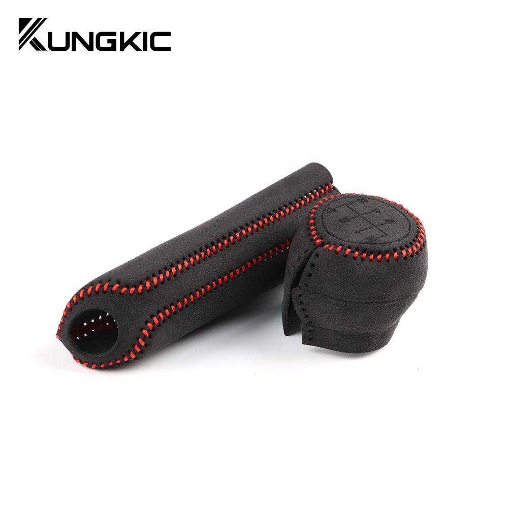 Handbrake Cover For Subaru BRZ Toyota GR86 2025 2025 2025 2025 Gear Shift Cover Hand-stitched Genuine Leather Suede Shifter Knob